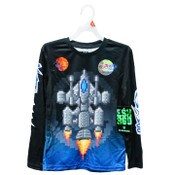 Wholesale - BOYS BLACK/BLUE ESX360 GAMERS LONG SLEEVE SHIRT, 6-ASST SIZE C/P 12